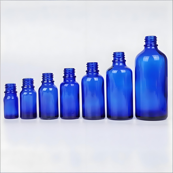 5ml 10ml 15ml 20ml 30ml 50ml 100ml Blue essential oil glass bottle