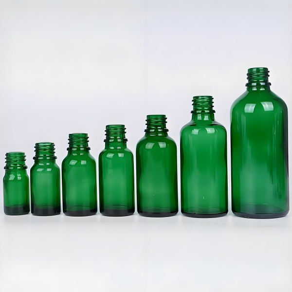 5ml 10ml 15ml 20ml 30ml 50ml 100ml Green essential oil glass bottle