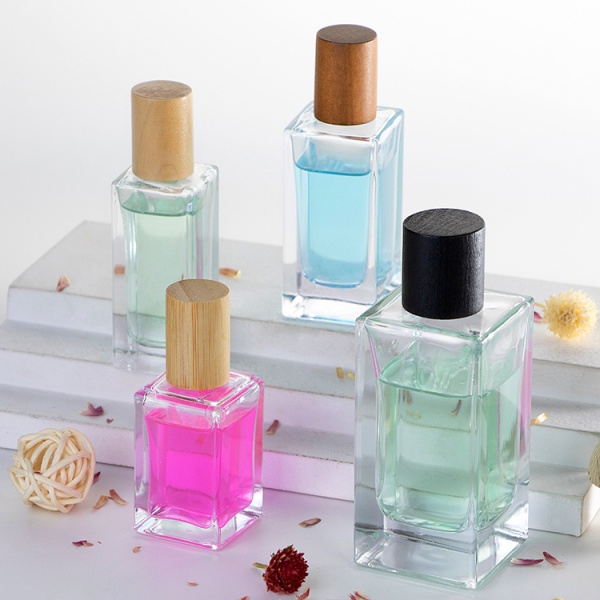 15ml 30ml 50ml 100ml square shape perfume glass bottle
