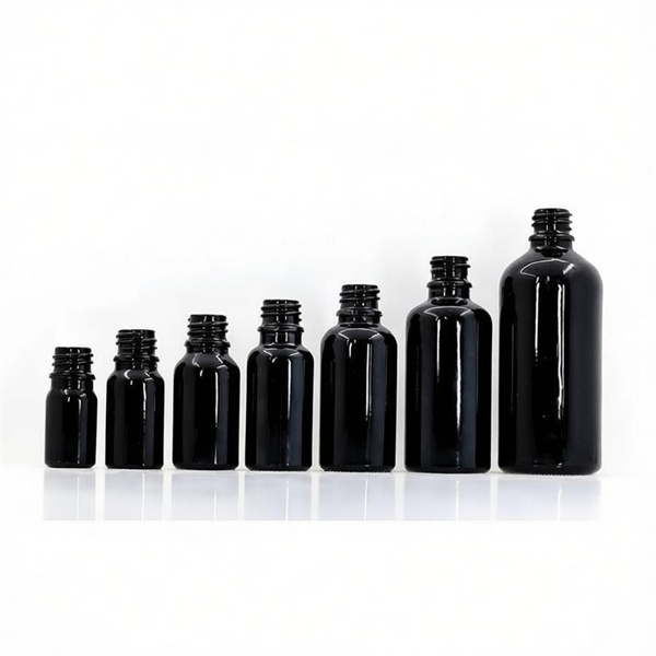 5ml 10ml 15ml 20ml 30ml 50ml 100ml black glass essential oil bottle