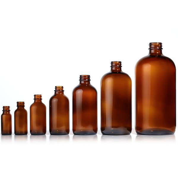 15ml 30ml 60ml 120ml 240ml 480ml 1000ml Amber glass boston bottle