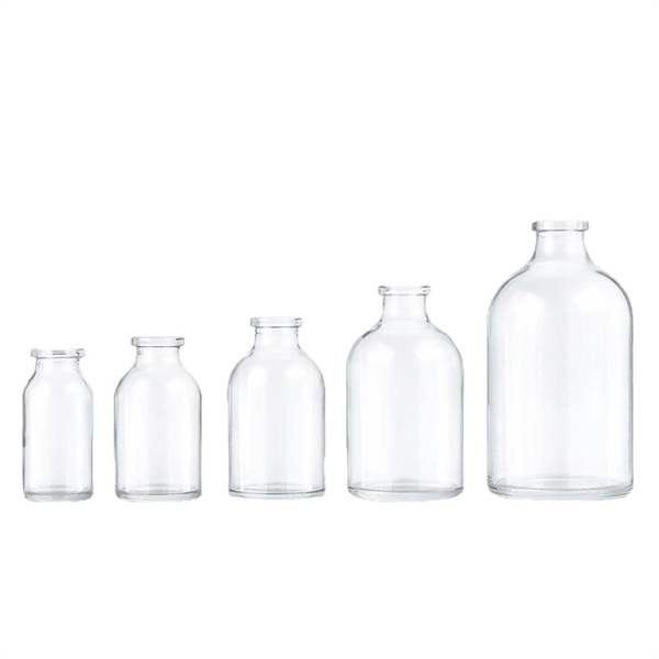 7ml 8ml 10ml 15ml 20ml 30ml 50ml 100ml Clear glass vial