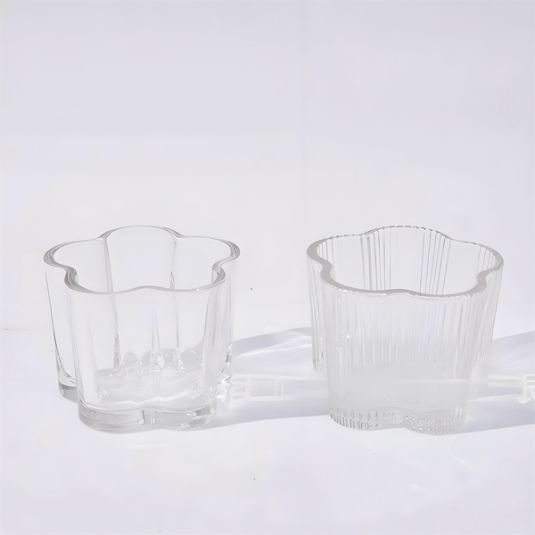 140ml Flower glass candle cup 3005