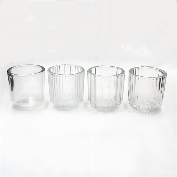 175ml Round bottom thick wall glass candle cup 2007