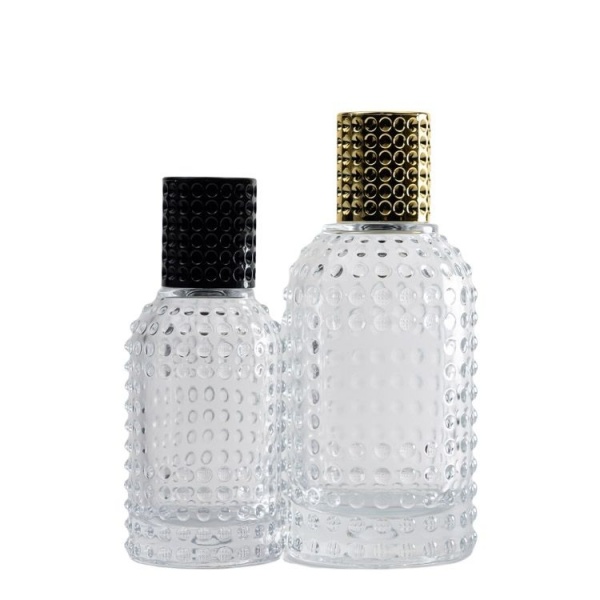 50ml 100ml round shape high flint glass perfume bottle