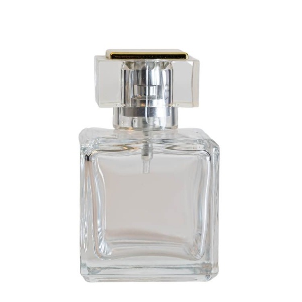 15ml 30ml 50ml 100ml square shape empty perfume glass bottle