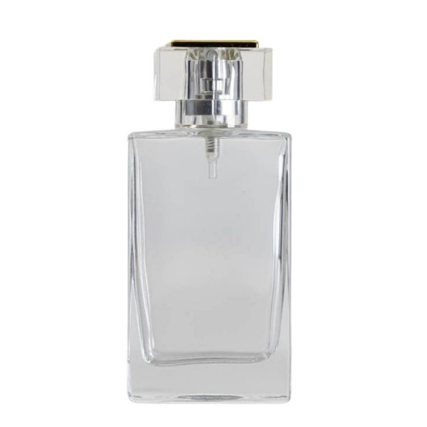30ml 50ml 80ml 100ml square shape perfume glass bottle