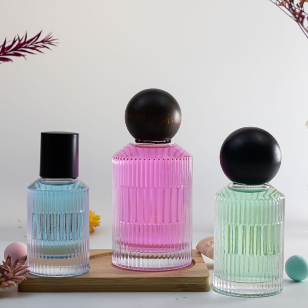 30ml 50ml 100ml empty perfume glass bottle round shape
