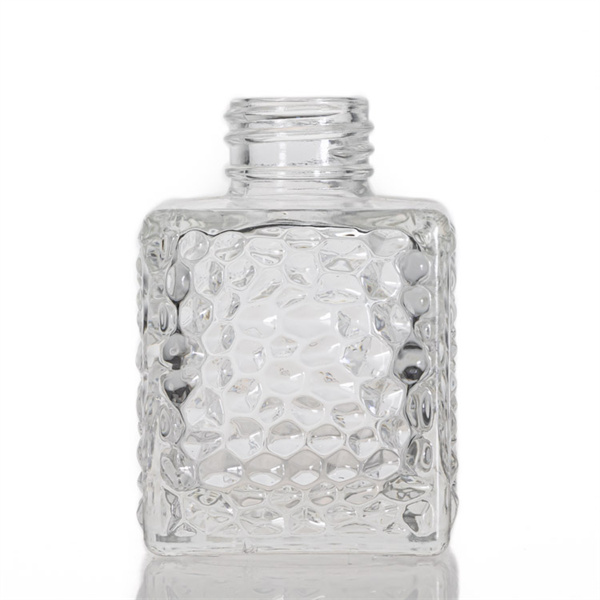 50ml Square reed diffuser glass bottle with window