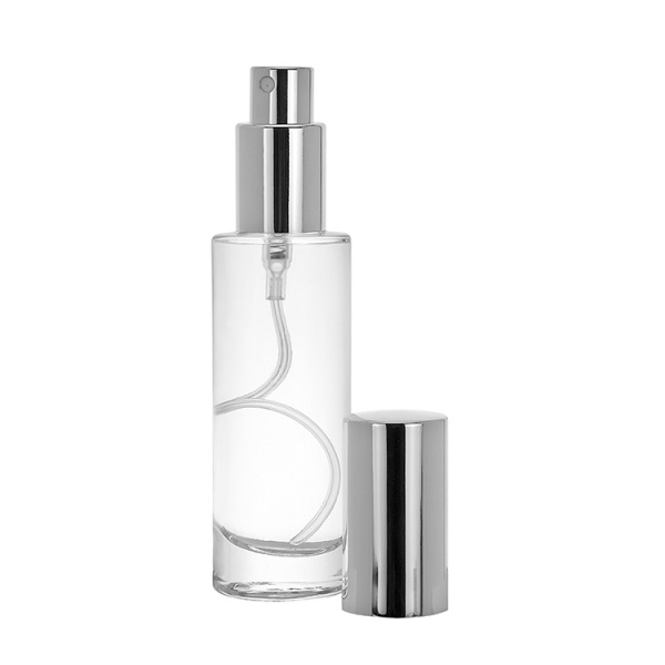 20ml 30ml 60ml round shape perfume glass bottle with pump JSHP-01 JSHP-02 JSHP-39