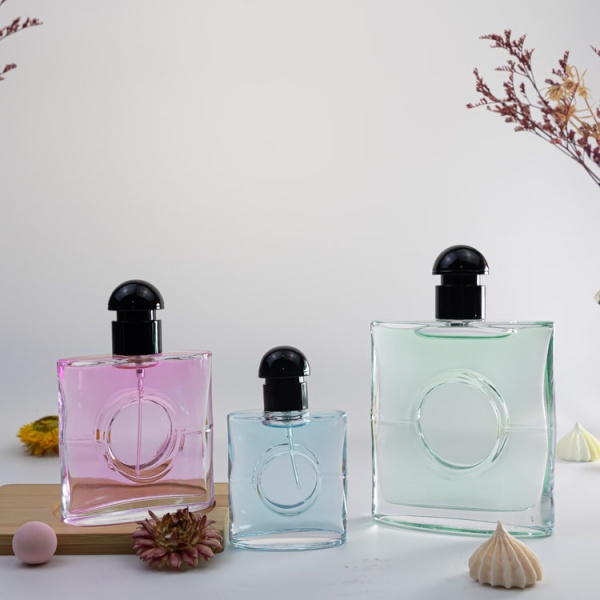 25ml 50ml 80ml flat square shape perfume glass bottle JSHP057 JSHP1751 JSHP069