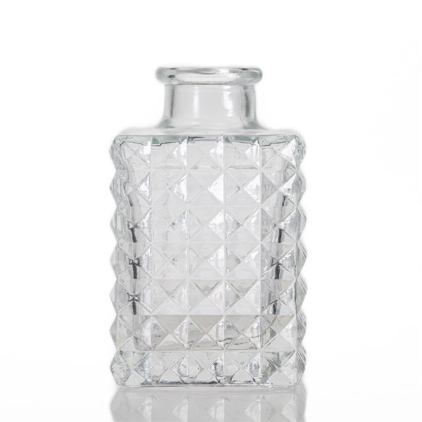 100ml Square diamond diffuser glass bottle