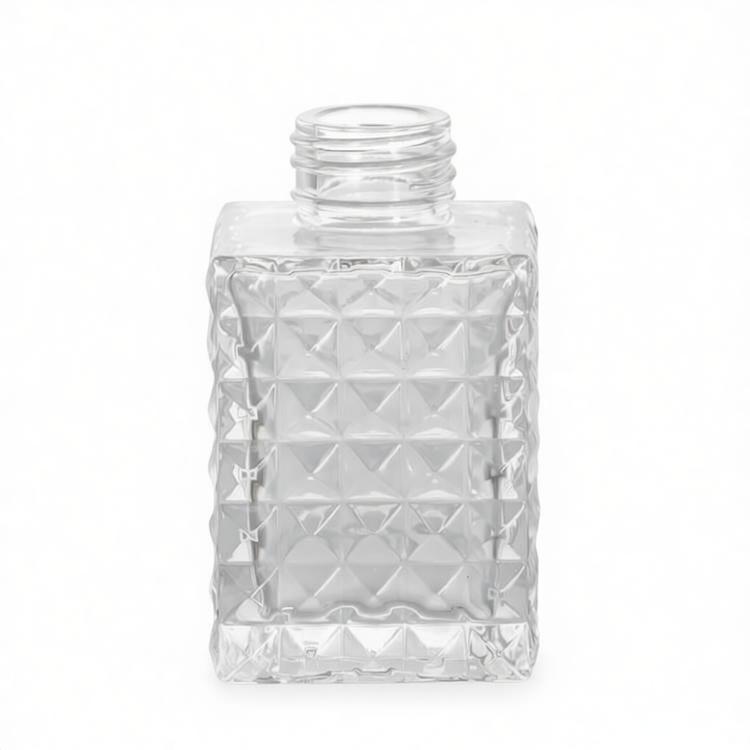 100ml Square diamond diffuser glass bottle