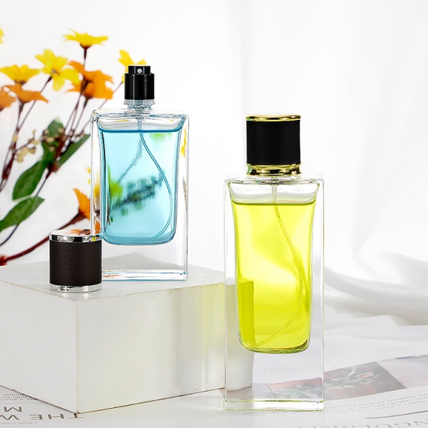 50ml 60ml 80ml square shape perfume glass bottle JSHP9133