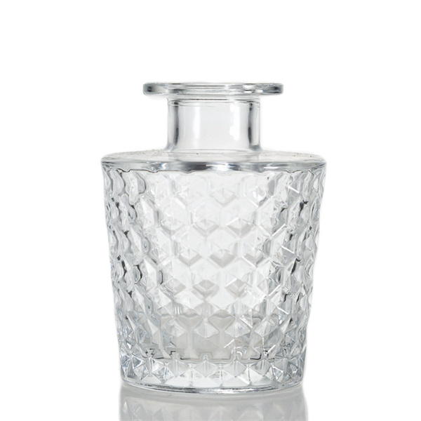 150ml Diamond tapered reed diffuser glass bottle
