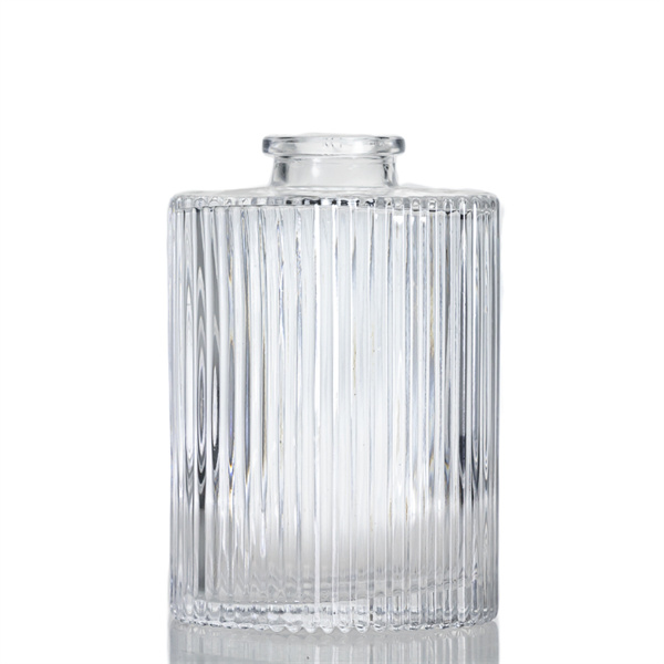 200ml oval reed diffuser glass bottle with ribs