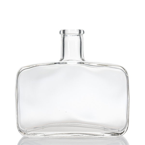 500ml flat square reed diffuser glass bottle