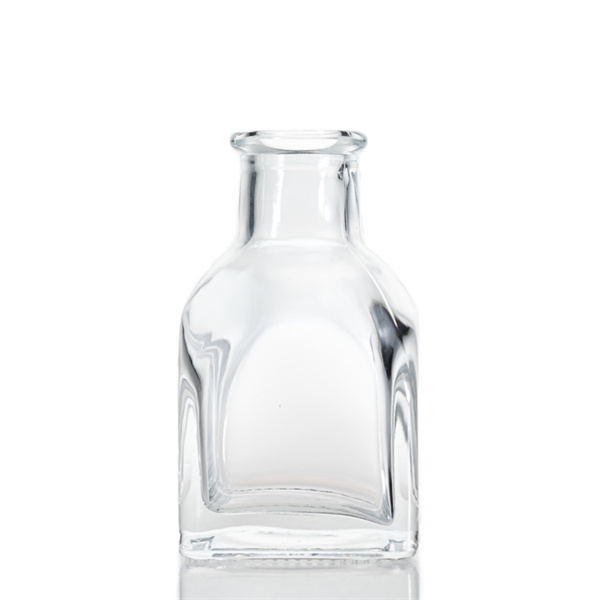 90ml square reed diffuser glass bottle round shoulder