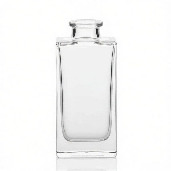 100ml flat square reed diffuser glass bottle