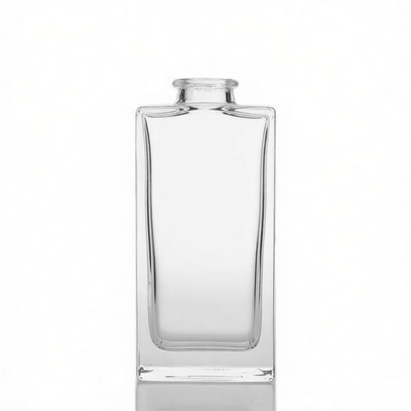 150ml flat square reed diffuser glass bottle