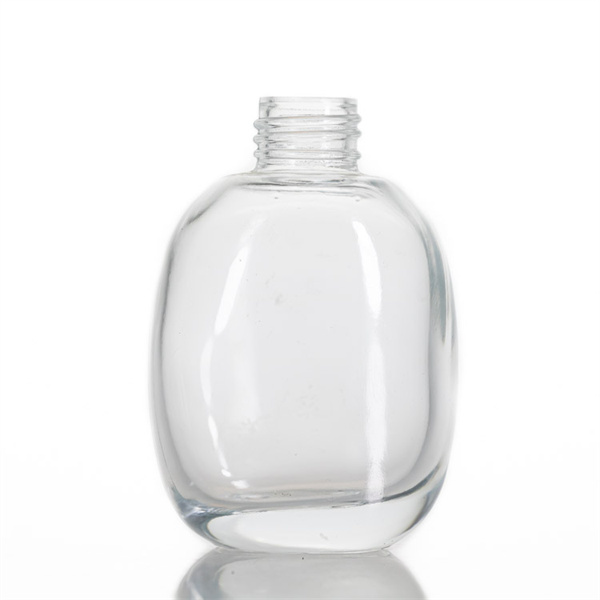 100ml flat oval reed diffuser glass bottle