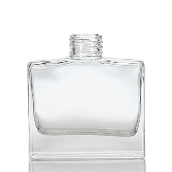 100ml flat square reed diffuser glass bottle