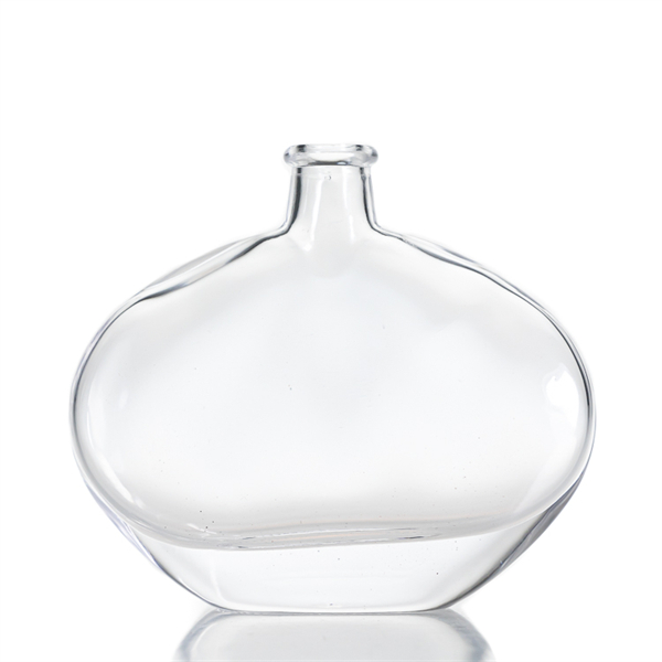 100ml flat oval reed diffuser glass bottle