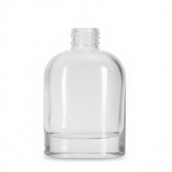 120ml flat diffuser glass bottle round shoulder 