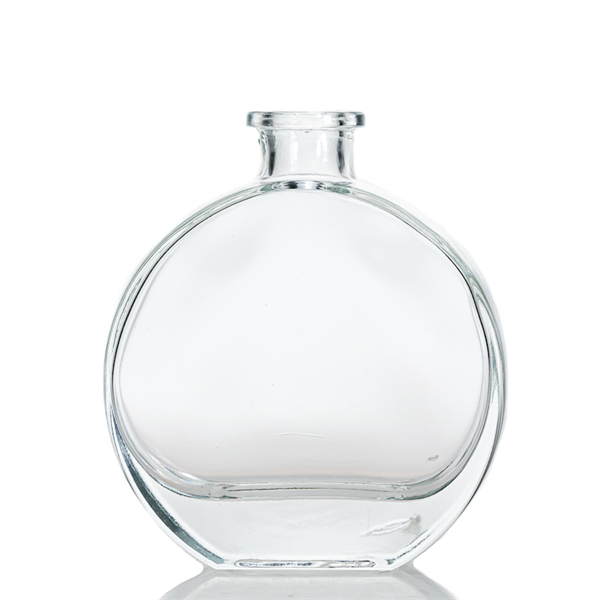 100ml round flat reed diffuser glass bottle