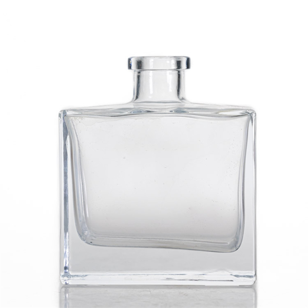 200ml flat square reed diffuser glass bottle