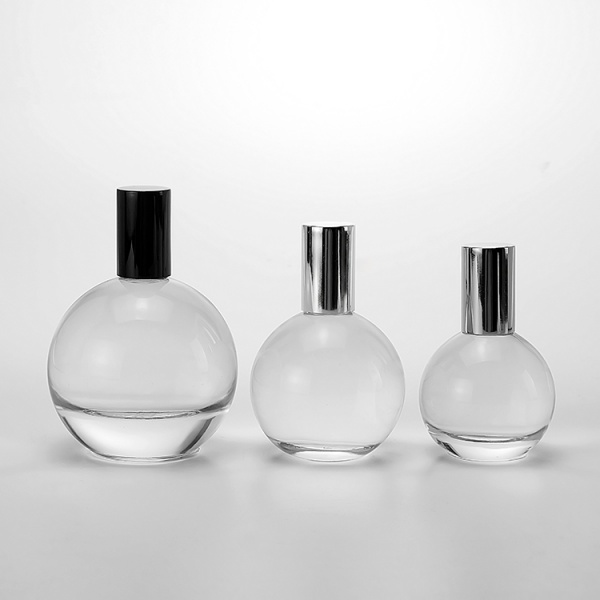 30ml 50ml 75ml 100ml round shape empty perfume glass bottle