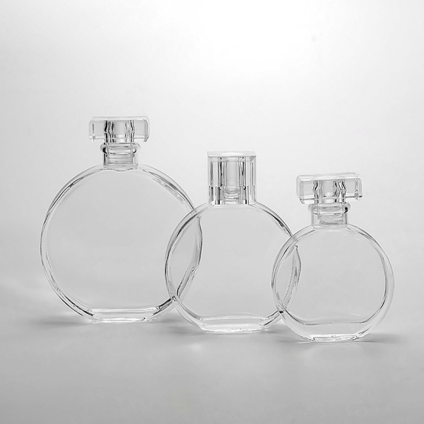 30ml 50ml 100ml flat square shape empty perfume glass bottles with pump