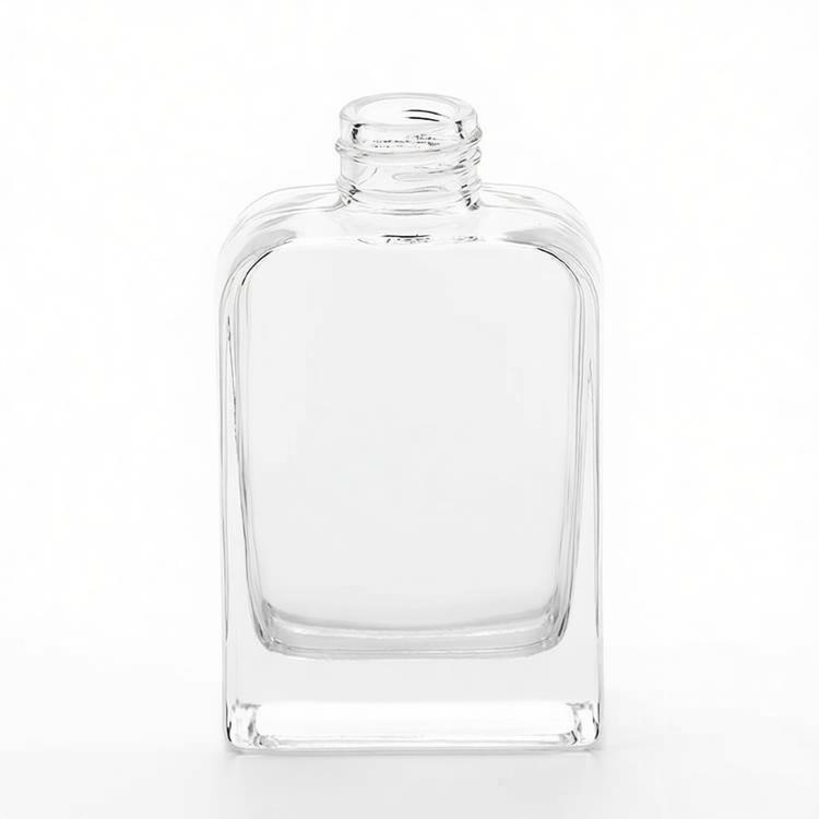 120ml Round shoulder square reed diffuser glass bottle