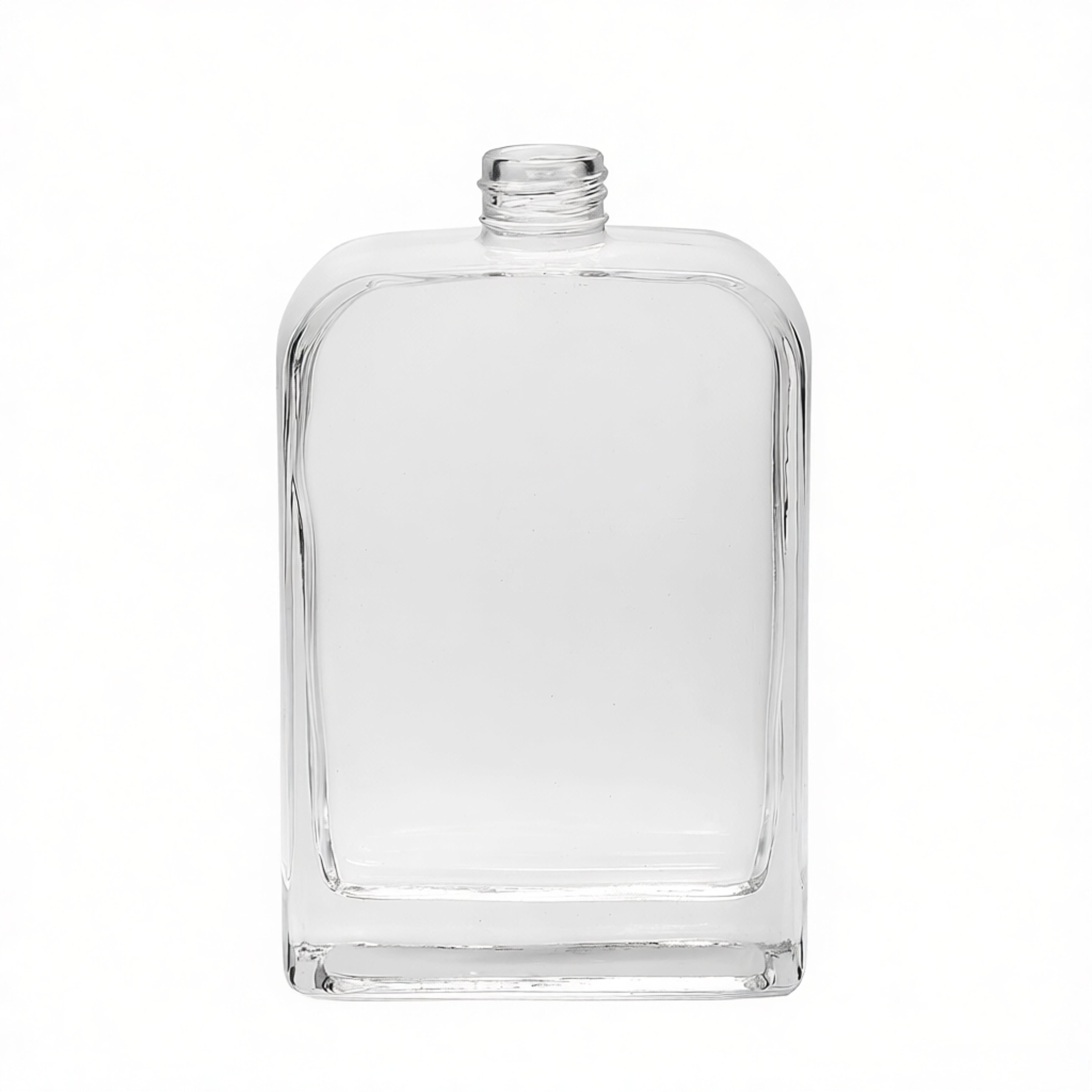 500ml Round shoulder square reed diffuser glass bottle